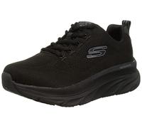 Skechers Women's D'LUX Walker GET Oasis Sneaker, Black Mesh/Trim, 6 UK