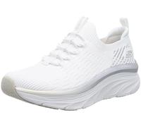 Skechers Women's D'LUX Walker LET IT Glow Sneaker, White, 4 UK