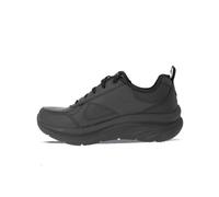 Skechers Women's D'LUX Walker Sneaker, Black Leather/Trim , 3 UK medium
