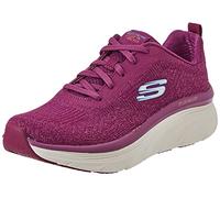 Skechers Women's D'LUX Walker Sneaker, Purple, 4 UK