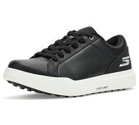 Skechers Women's Drive 6 Arch Leather Relaxed Fit Waterproof Golf Shoe Sneaker, Black, 9