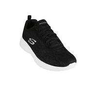 Skechers Women's Dynamight 2.0 Homespun Sneaker, Black Mesh/Trim, 4 UK