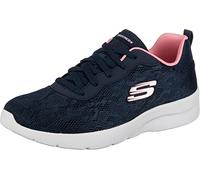 Skechers Women's Dynamight 2.0 Homespun Trainers, Navy Mesh/Pink Trim, 6 UK