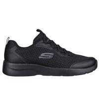 Skechers Women's Dynamight 2.0 - Social Orbit Sneaker in Black, Size 6 | Textile/Synthetic, Vegan, Machine Washable
