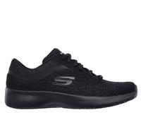 Skechers Women's Dynamight - Blissful Sneaker in Black, Size 7 | Textile/Synthetic, Vegan