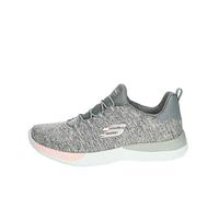 Skechers Women's Dynamight-Breakthrough Sneaker, Grey Light Pink, 6