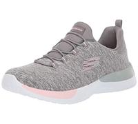 Skechers Women's Dynamight-Breakthrough Sneaker, Grey Light Pink, 4 UK
