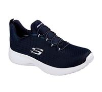 Skechers Women's Dynamight Sneaker, Navy Mesh / White Trim, 6 UK