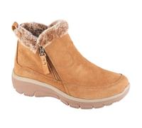 Skechers Women's Easy Going Cool Zip Ankle Boot, Tan Suede, 3.5 UK