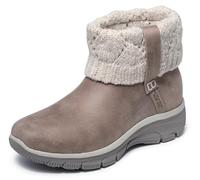 Skechers Women's Easy Going-Cozy Weather 2-Hands Free Slip-ins Ankle Boot, Taupe, 8.5