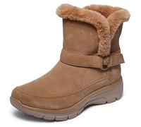 Skechers Women's Easy Going-Dreamers Luxe Vibe Hands Free Slip-ins Mid Calf Boot, Chestnut, 3 UK