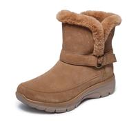 Skechers Women's EASY GOING - DREAMERS LUXE VIBE Hands Free Slip-Ins, Tall Belt Wrap Boot, Chestnut, 7M