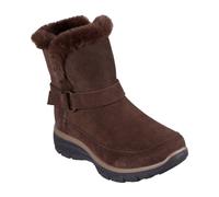 Skechers Women's EASY GOING - DREAMERS LUXE VIBE Hands Free Slip-Ins, Tall Belt Wrap Boot, Chocolate, 5M
