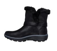 Skechers Women's Easy Going Dreamers Move Boots, Black Microleather/Buckle Trim, 2.5 UK