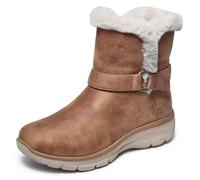 Skechers Women's Easy Going Dreamers Move Boots, Chestnut Microleather/Buckle Trim, 8 UK