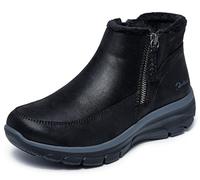 Skechers Easy Going Fall BLK Black Womens Ankle Boots 168031 in a Plain Leather in Size 5