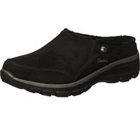 Skechers Women's Easy Going-Latte-Twin Gore Slip-on Open Back Mule, Black, 4 UK
