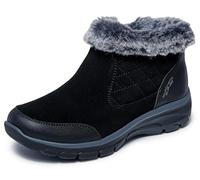 Skechers Women's Easy Going-Small Towns-Hands Free Slip-ins Ankle Boot, Black, 7.5