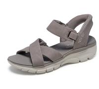 Skechers Women's Slip-On Sneakers Easy Going Somewhere Sunny Taupe Duraleather/Gore UK 3