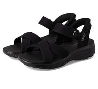 Skechers Women's Easy Going Somewhere Sunny Trainers, black, 35.5 EU