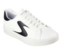 Skechers Womens Eden Lx - Beaming Glory 185016-Wbk White/Black Lace Up Shoes UK 4