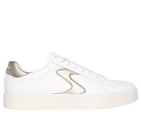Skechers Women's Eden Lx Beaming Glory Sneaker, White/Gold, 5 UK
