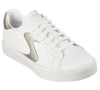 Skechers Women's Eden Lx Beaming Glory Sneaker, White/Gold, 4 UK