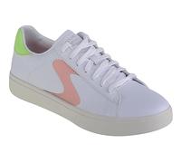Skechers Women's Eden Lx-top Grade Lace-Up Trainers, White Pink Lime, 39.5 EU