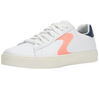Skechers Women's Eden LX TOP Grade, White Duraleather/Navy/Pink Trim, 4.5 UK