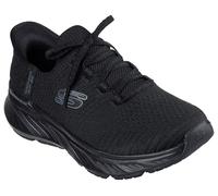 Skechers Women's Edgeride Impression Sneaker, Black Knit/Trim, 4 UK