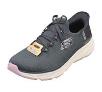 Skechers Women's Edgeride Impression Slip-On Sneakers, Navy Knit/Lavender Trim, 3 UK