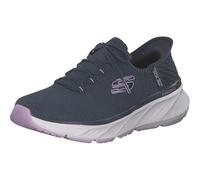 Skechers Women's Edgeride Impression Slip-On Sneakers, Navy Knit/Lavender Trim, 4.5 UK