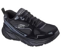 Skechers Women's Edgeride Misty Skies Sneaker, Black Leather/Duraleather/Mesh/Trim, 4 UK