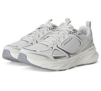 Skechers Women's Edgeride Silver Eclipse Sneaker, Gray Mesh/Duraleather/Trim, 5 UK