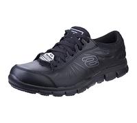 Skechers Eldred Workwear Slip Resistant Trainers - Black, Black, Size 3, Women Black
