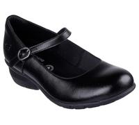 Skechers Women's Elsit Health Care Professional Shoe, Black Leather, 5.5 UK