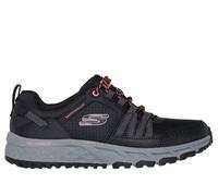 Skechers Women's Escape Plan - Endless Pursuit Sneaker in Black/Hot Pink, Size 3 | Leather/Textile/Synthetic