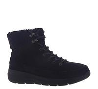 Skechers for woman. 16677 On-the-GO Glacial Ultra leather boots - Black Woodlands (37), Flat, 1 to 3 cm, Laces, Casual, Sport, Outdoor