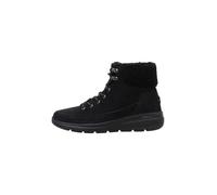 Skechers for woman. 16677 On-the-GO Glacial Ultra leather boots - Black Woodlands (37), Flat, 1 to 3 cm, Laces, Casual, Sport, Outdoor