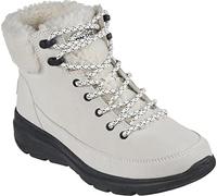 Skechers Women's Fashion Boot, White Black, 5 UK