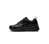 Skechers Women's Fashion Fit Effortless Sneaker, Black Suede/Black Trim, 3 UK