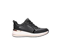 Skechers Women's Billion 2 MID LACE UP, Black Duraleather/Patent Trim, 2.5 UK