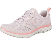 Skechers Women's Flex Appeal 4.0 Active Flow Sneaker,Lt.pink Leather/Mesh/Trim, 2 UK