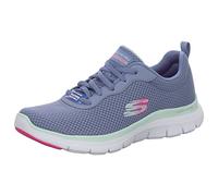 Skechers Women's Flex Appeal 4.0 Brilliant View Sneaker, Slate Mesh Trim, 4 UK