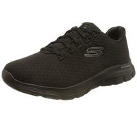 Skechers Women's Flex Appeal 4.0 Coated Fidelity Sneaker,Black Mesh/Trim,4 UK