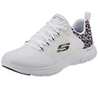 Skechers Women's Flex Appeal 4.0 Sneaker, White, 10 UK