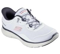 Skechers Women's Flex Appeal 5.0 Easy Breezy Slip-in Trainers, White Mesh/TPU/Multi Trim, 6 UK