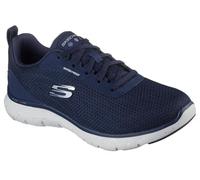 Skechers Women's Waterproof: Flex Appeal 5.0 - Fresh Trek Sneaker in Navy Blue, Size 6.5 | Textile/Synthetic, Vegan