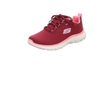 Skechers Women's Flex Appeal 5.0 New Path Sneaker, Burgundy Mesh/Pink Trim, 6.5 UK
