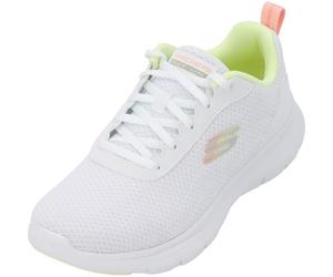 Skechers Women's Flex Appeal 5.0 New Thrive Sneaker, White Mesh/Multi Trim, 5 UK